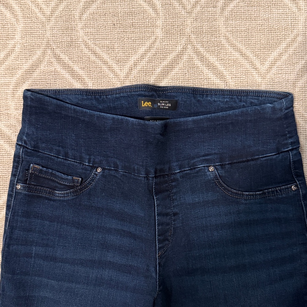 Lee Women's Deep Indigo Skinny Jeans, comfort waist. - Picture 5 of 6